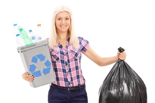 Recycling building materials at a Coney Hall waste removal facility